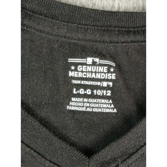 Colorado Rockies MLB Tee Girls Size L (10-12) Black Baseball T-Shirt Heart NWT - Picture 2 of 8